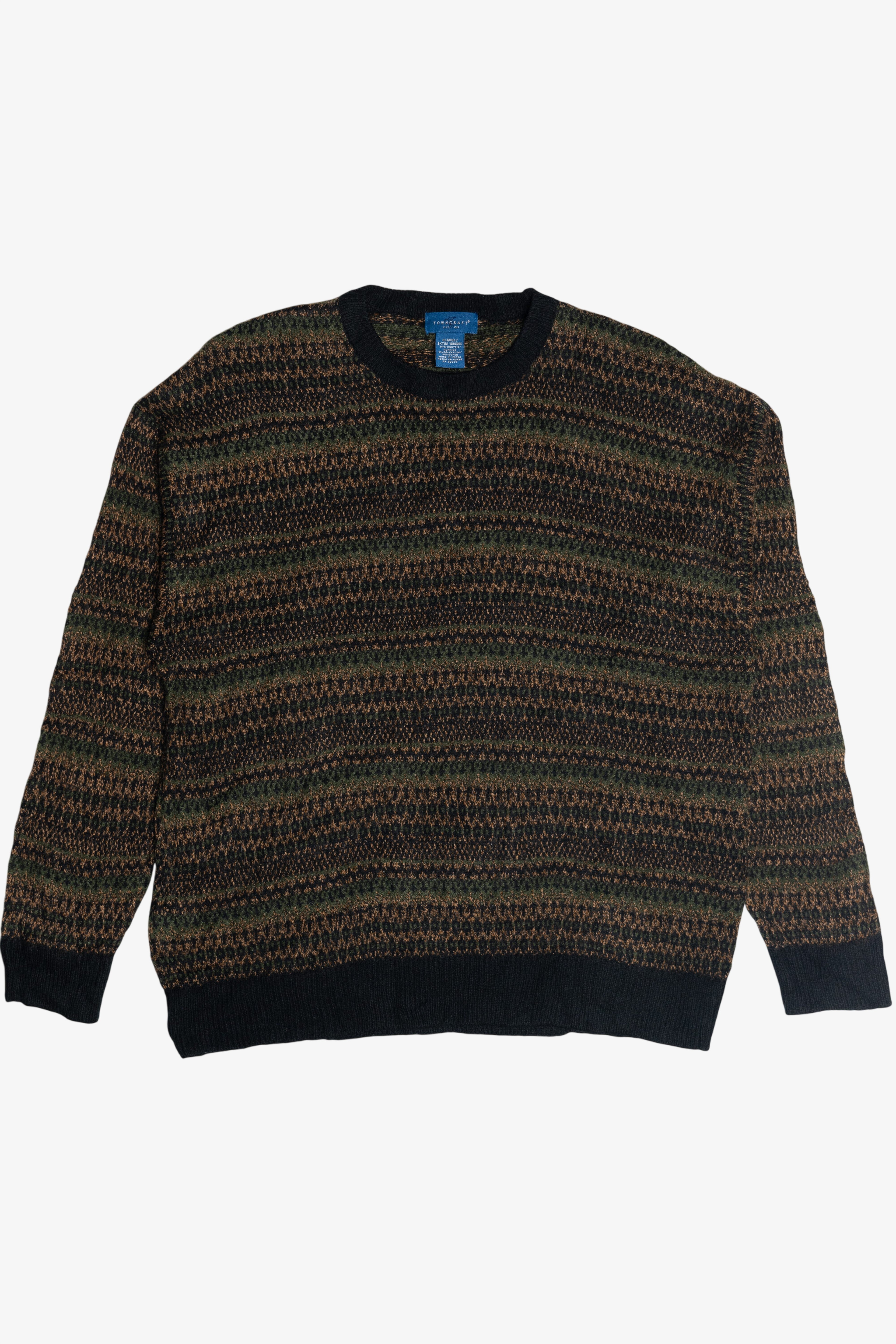 Vintage Towncraft Earthy Knit Sweater (1980s)