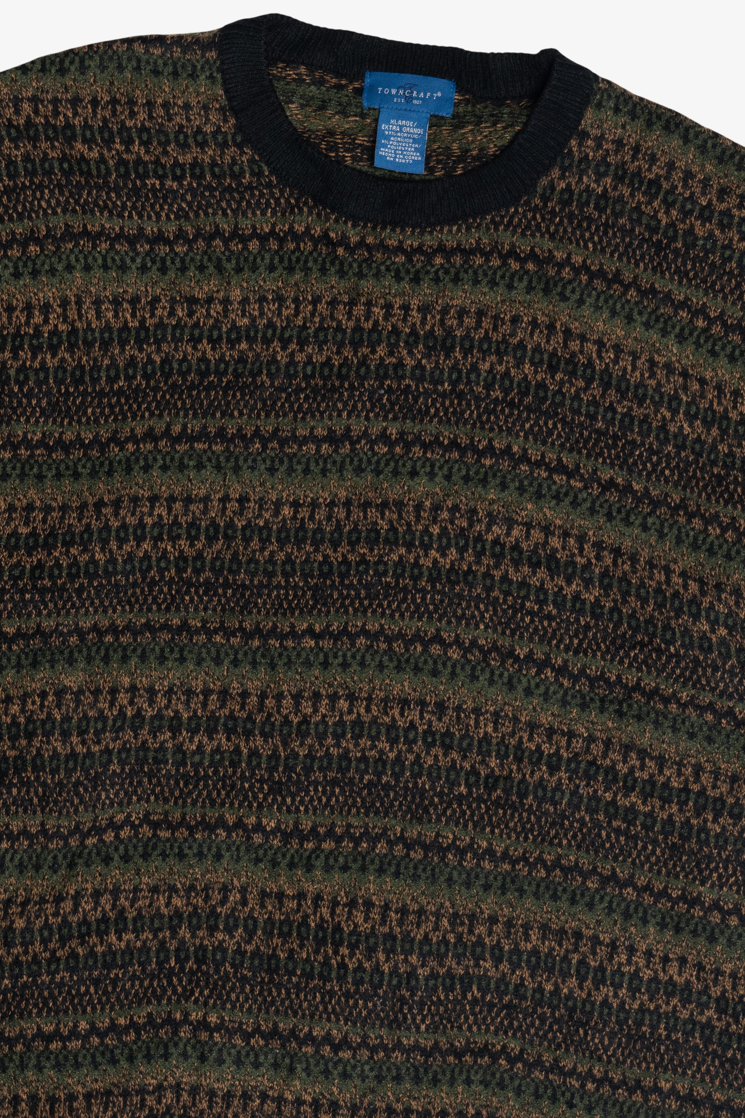 Vintage Towncraft Earthy Knit Sweater (1980s)