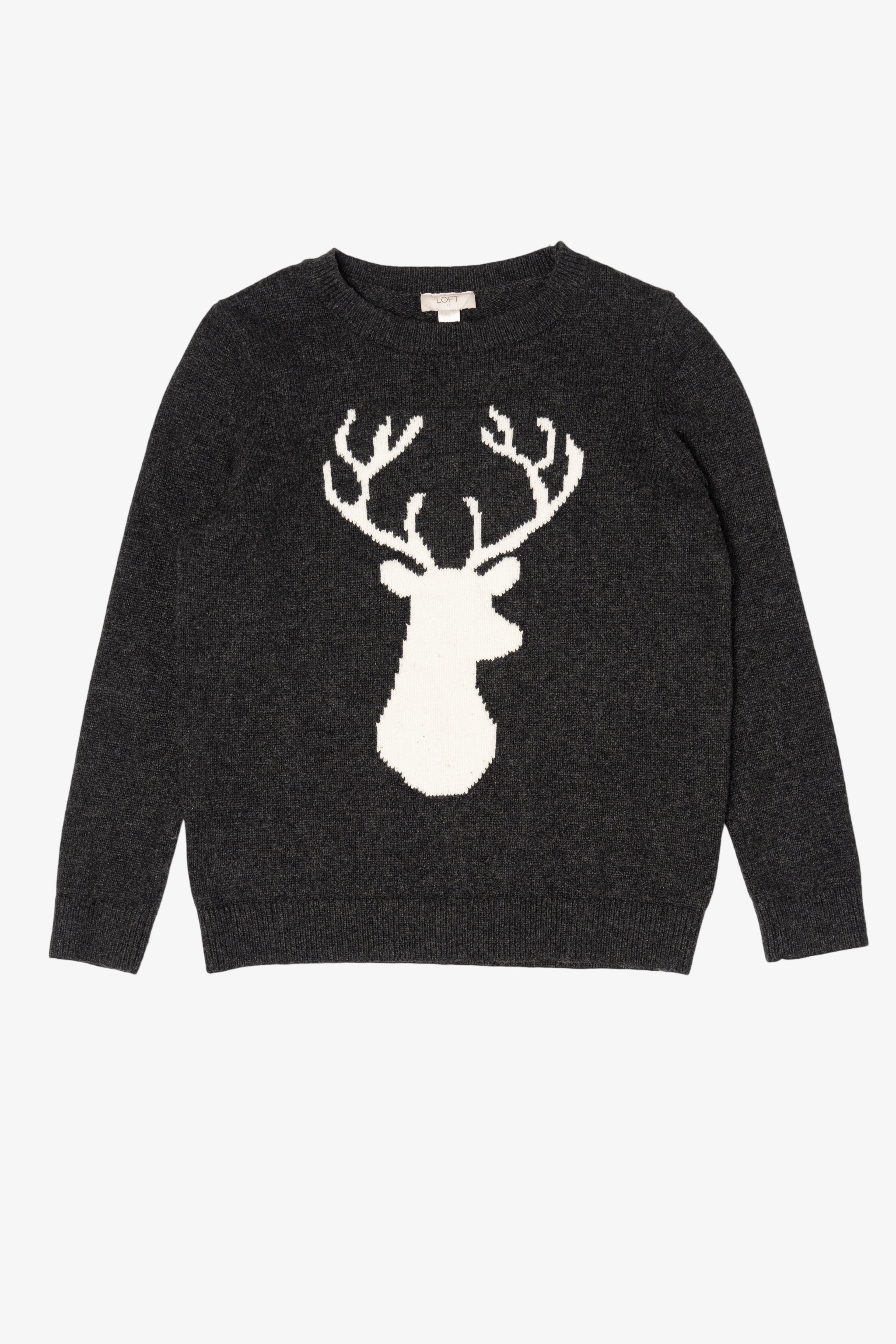 Vintage Crewneck Deer Buck Sweater (1990s)