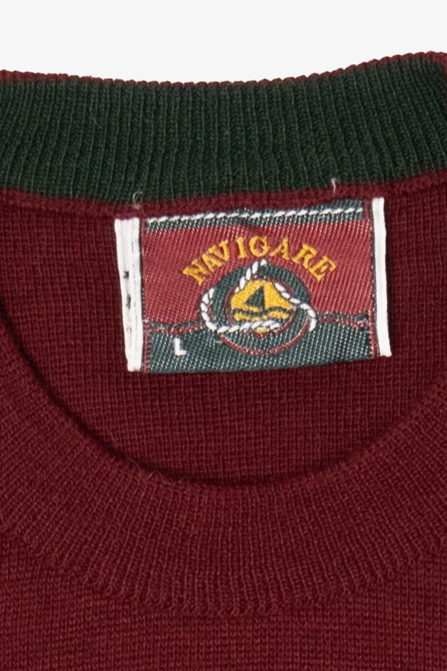 Vintage Red Navigare Sweater (1990s)