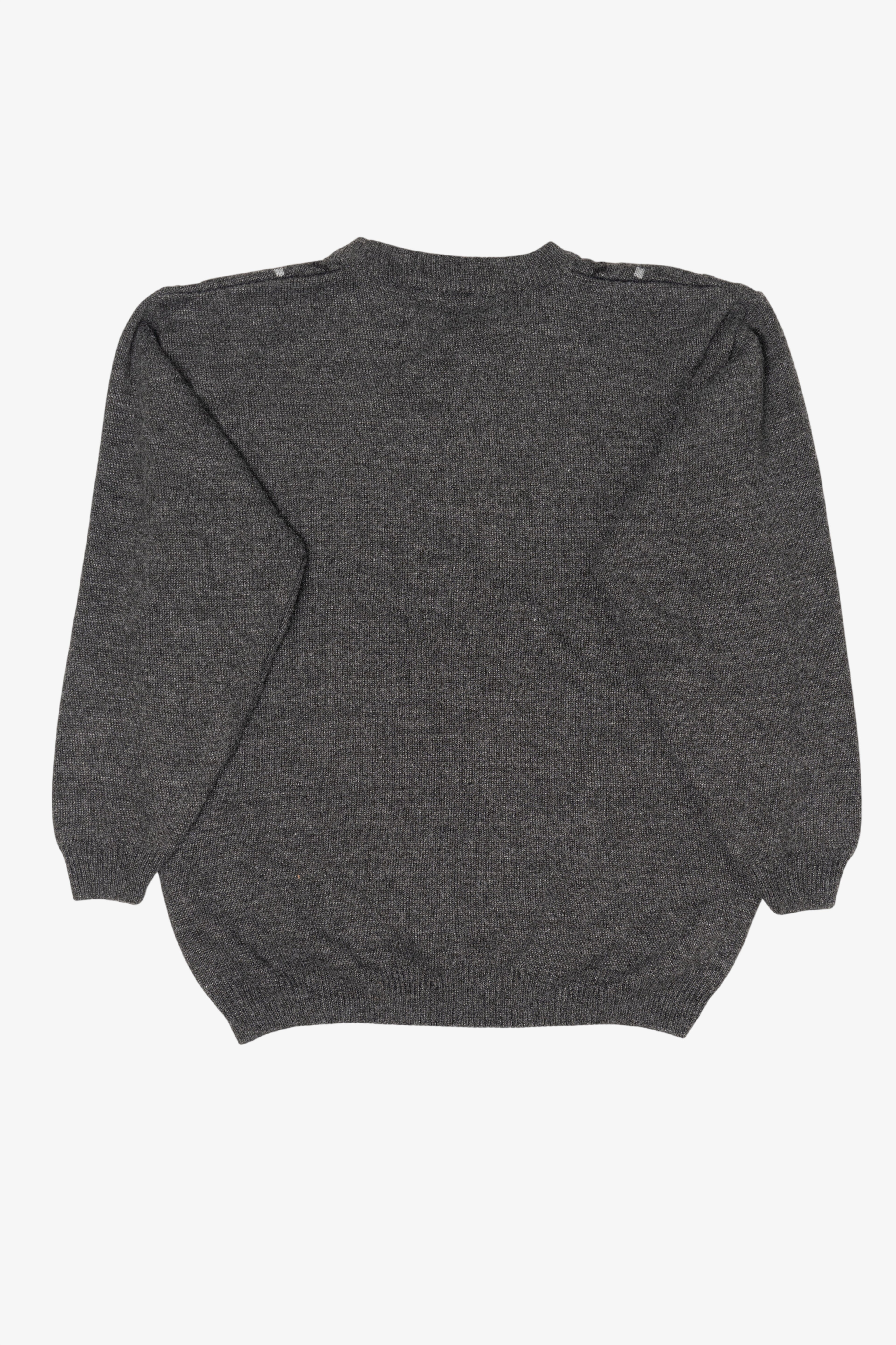 Vintage Gray Basic Line Sweater (1990s)