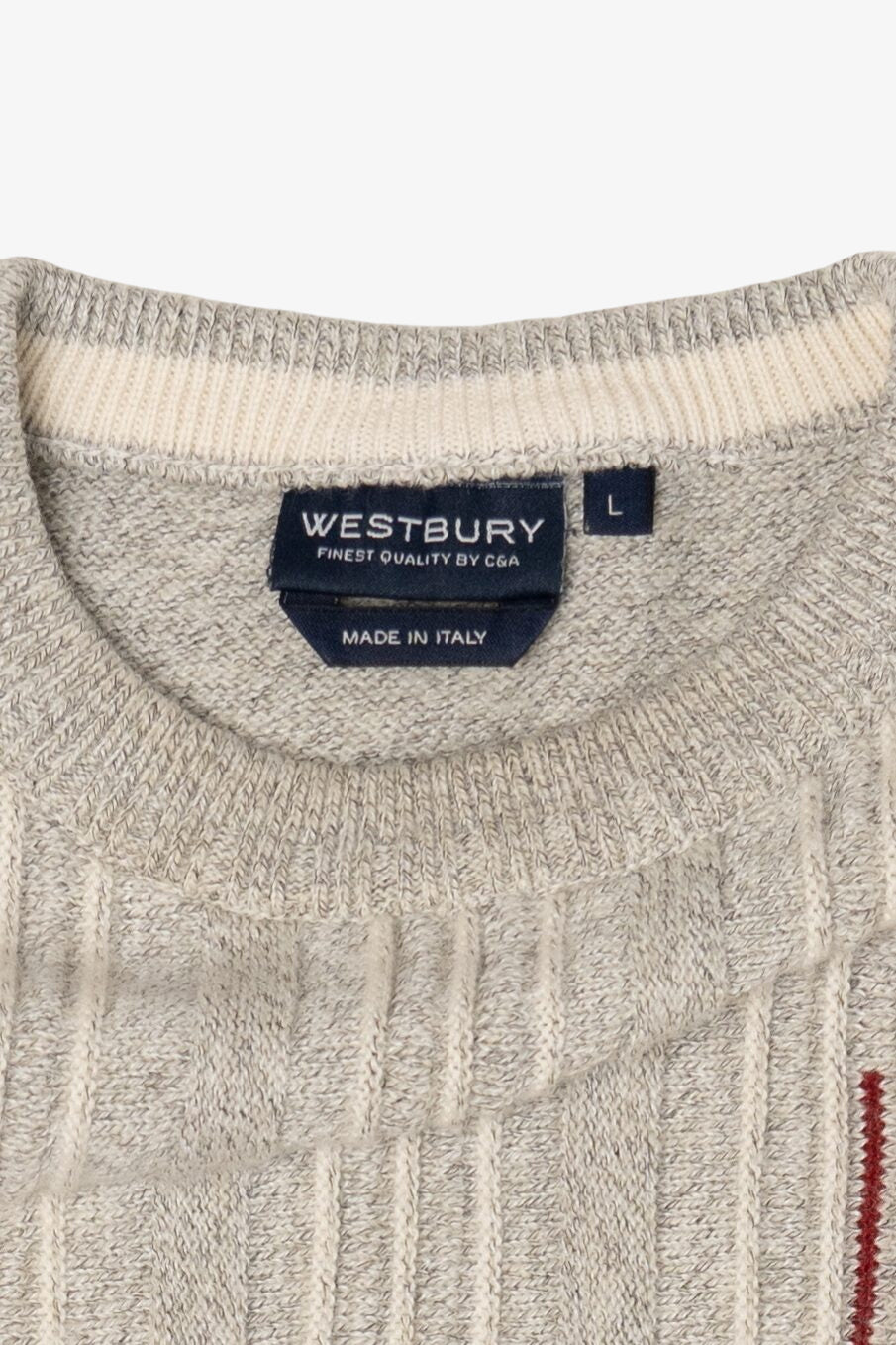 Vintage Light Gray Westbury Sweater (1990s)