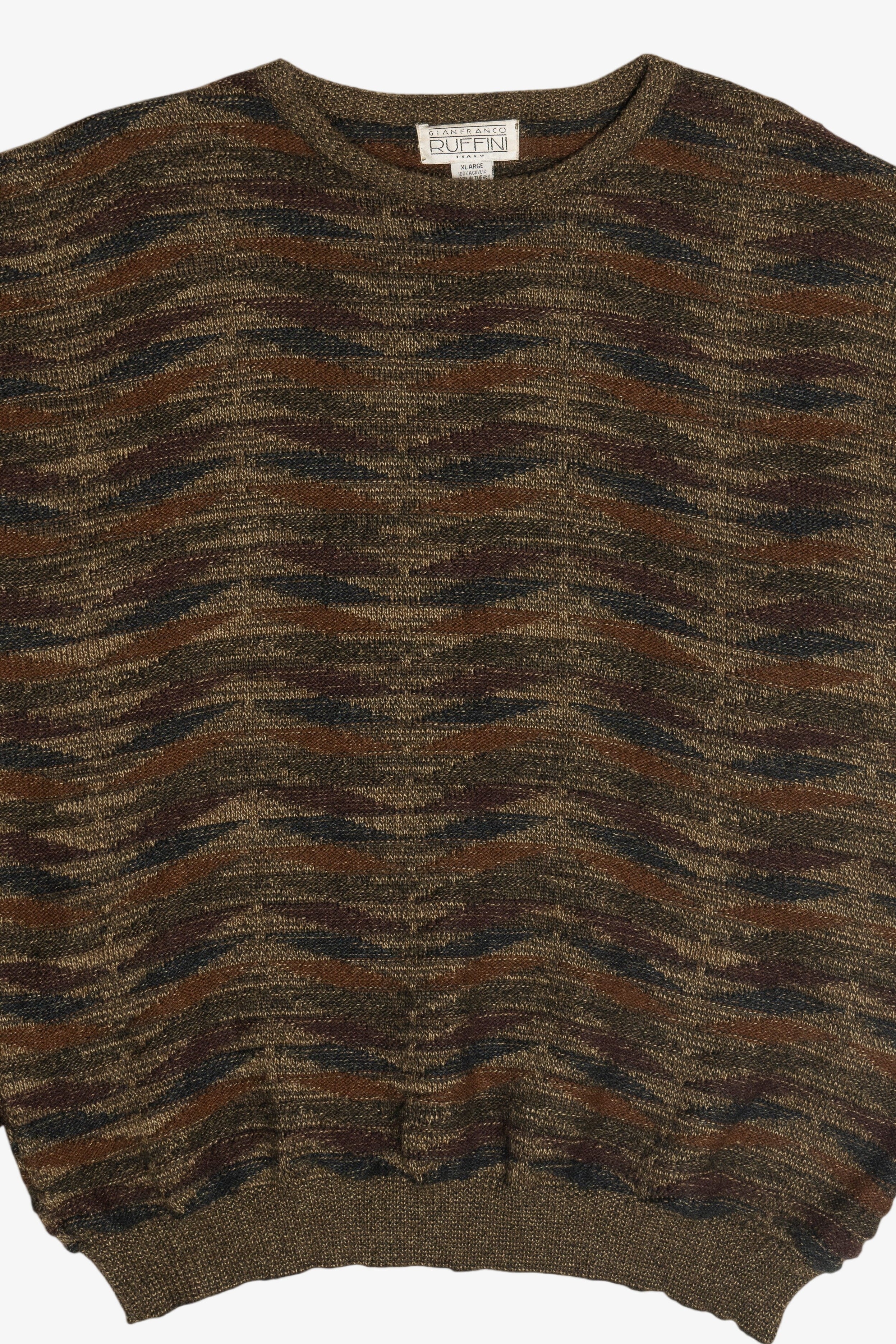 Vintage Gianfranco Ruffini Earth Tones Sweater (1980s)