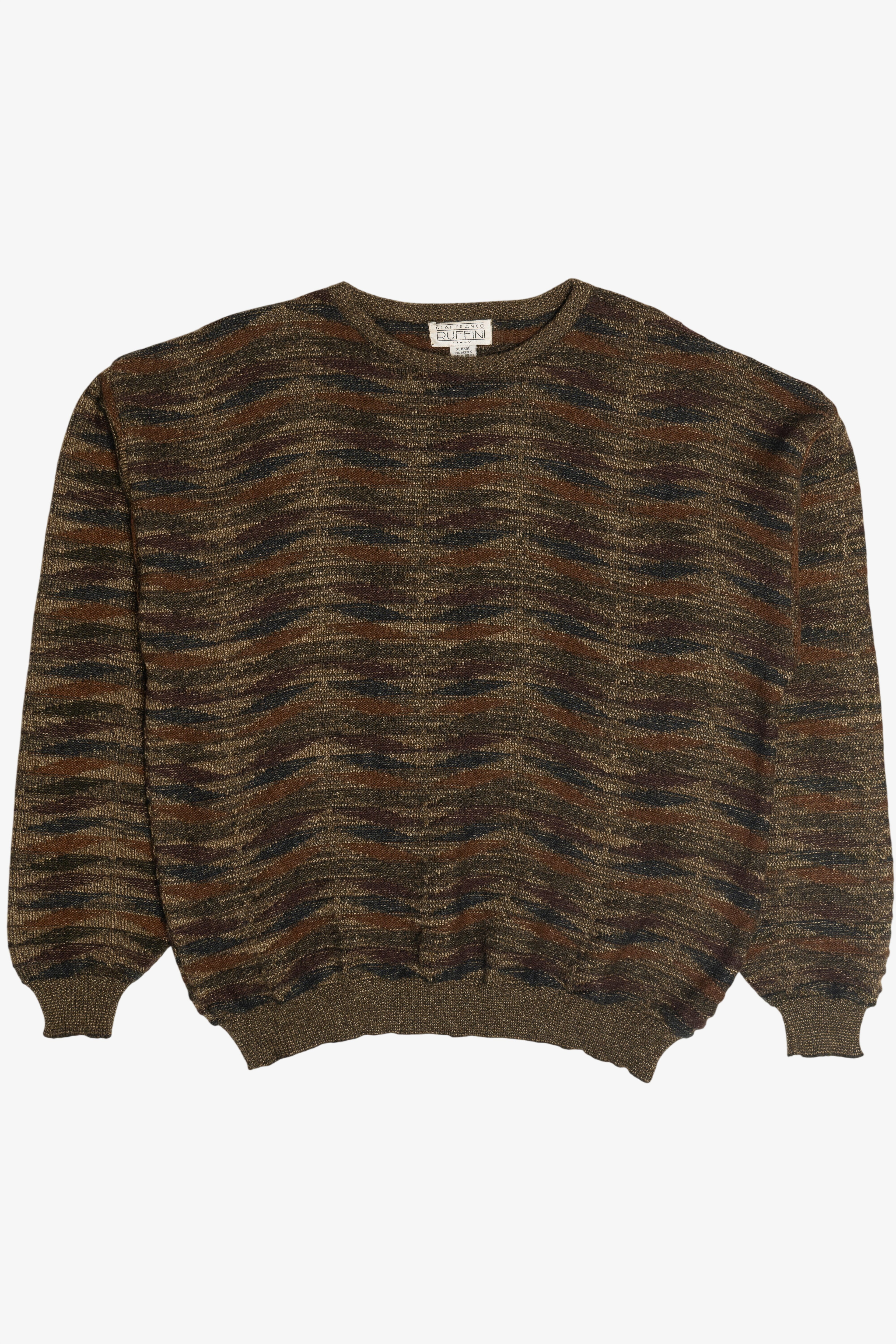 Vintage Gianfranco Ruffini Earth Tones Sweater (1980s)