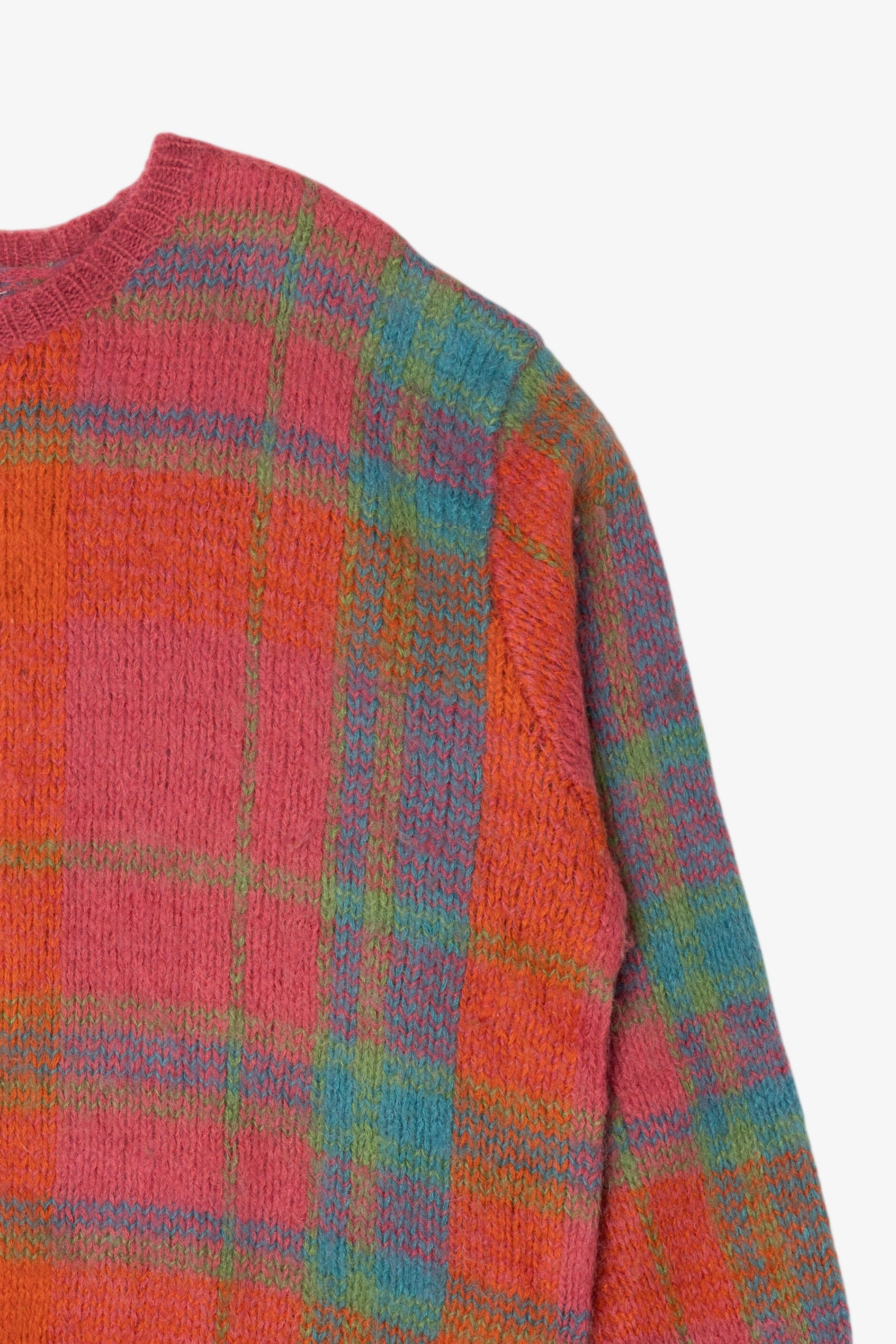Vintage Gallagher Rainbow Plaid Sweater(1980s)
