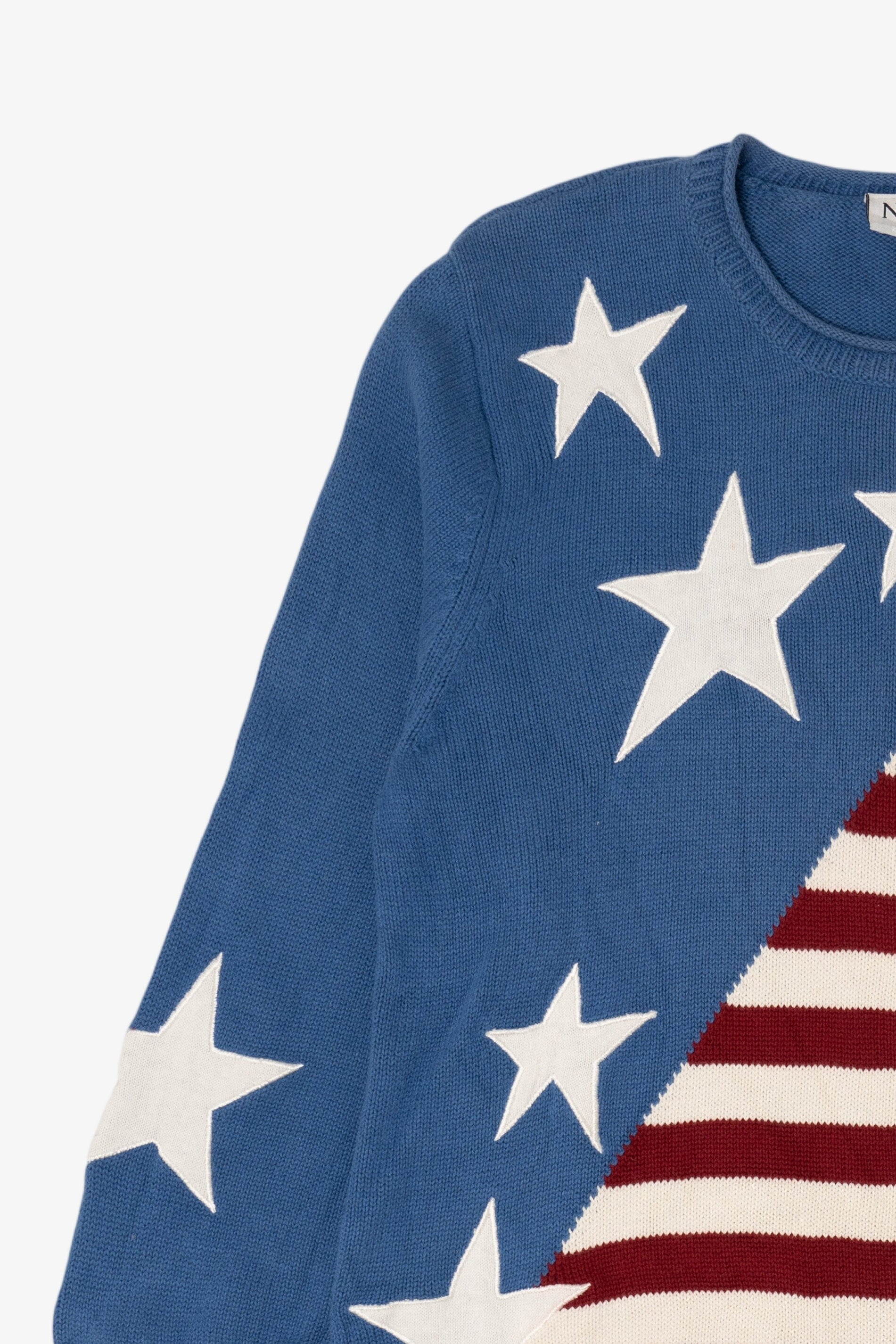 Vintage American Flag North Style Crewneck Sweater (2000s)