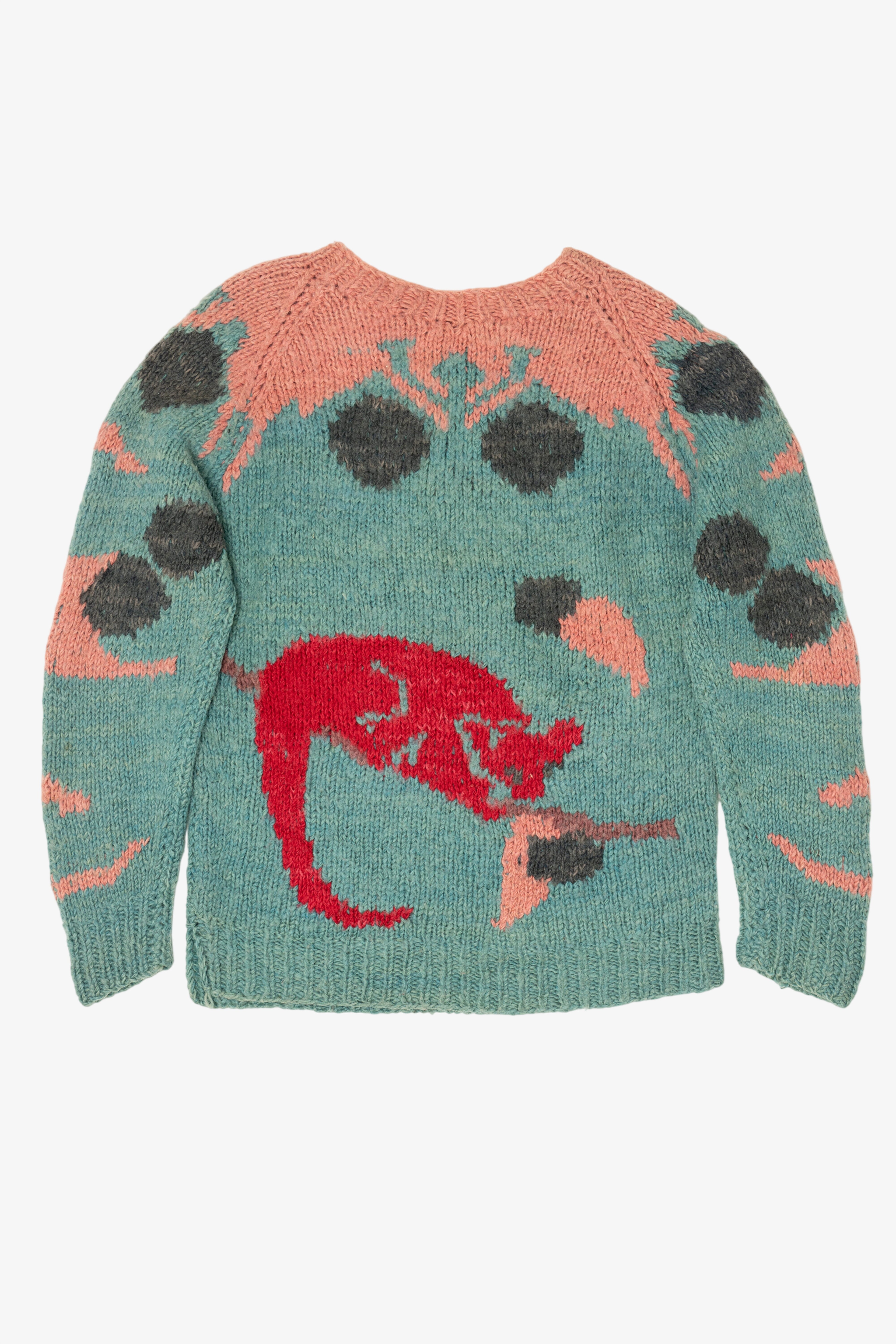 Vintage Hand Made Marsupial Nepal Graphic Sweater (1980s)