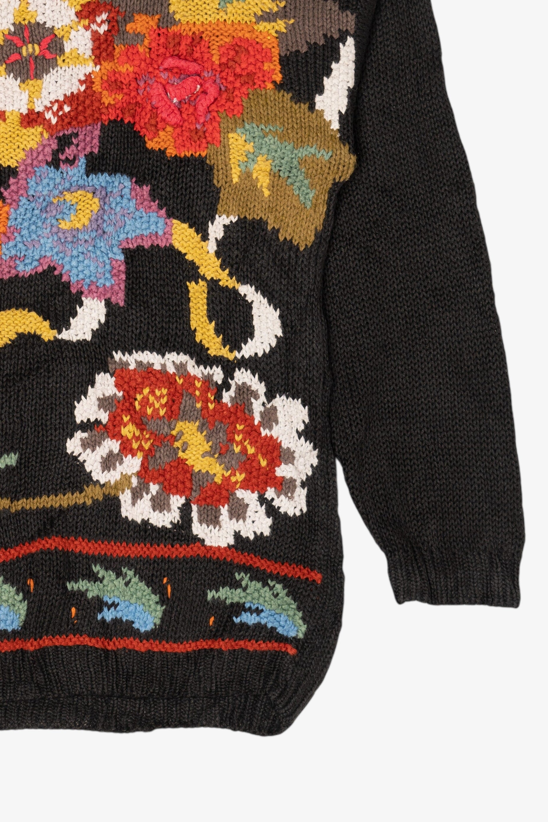 Vintage Crystal Kobe Floral Graphic Sweater (1990s)