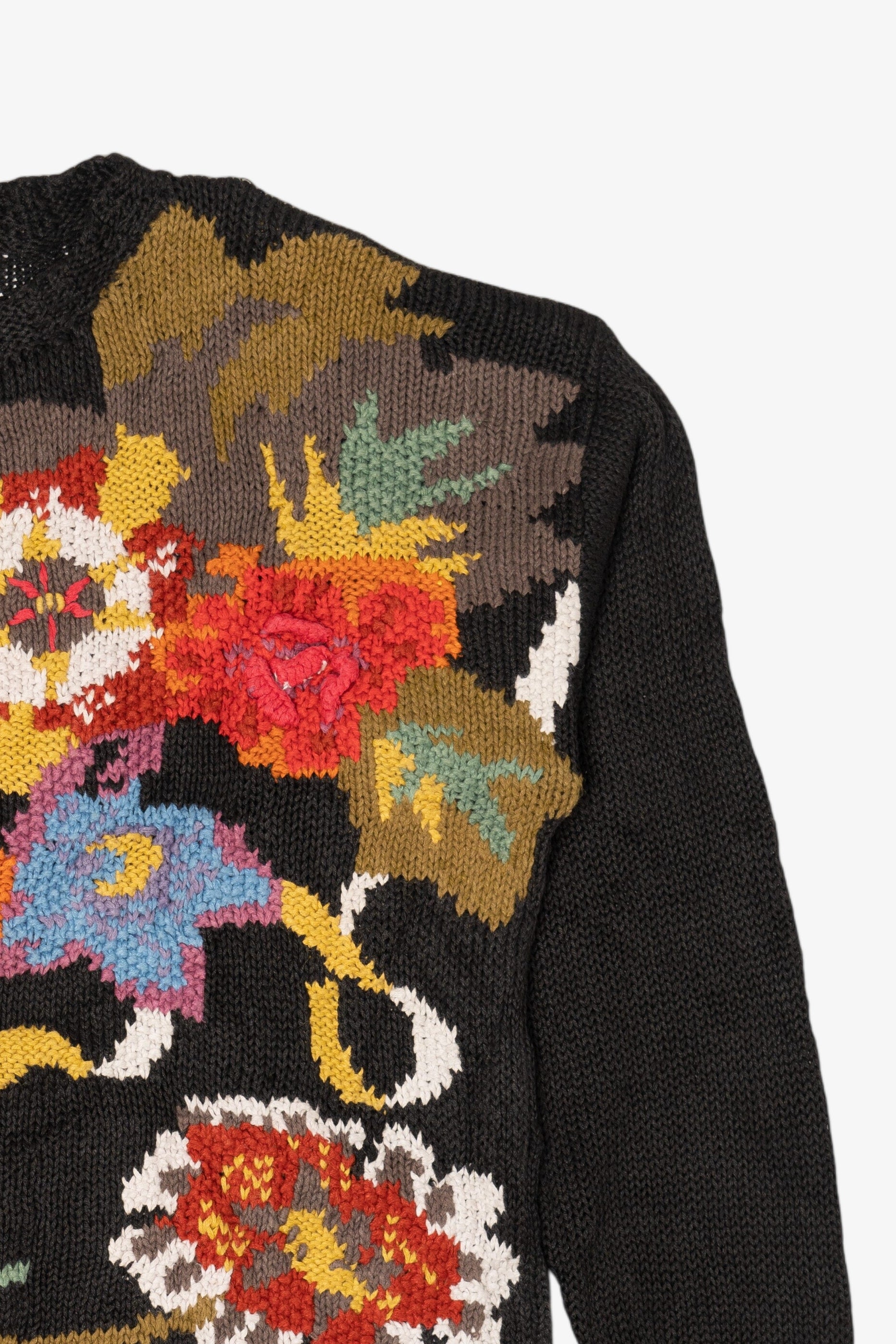 Vintage Crystal Kobe Floral Graphic Sweater (1990s)