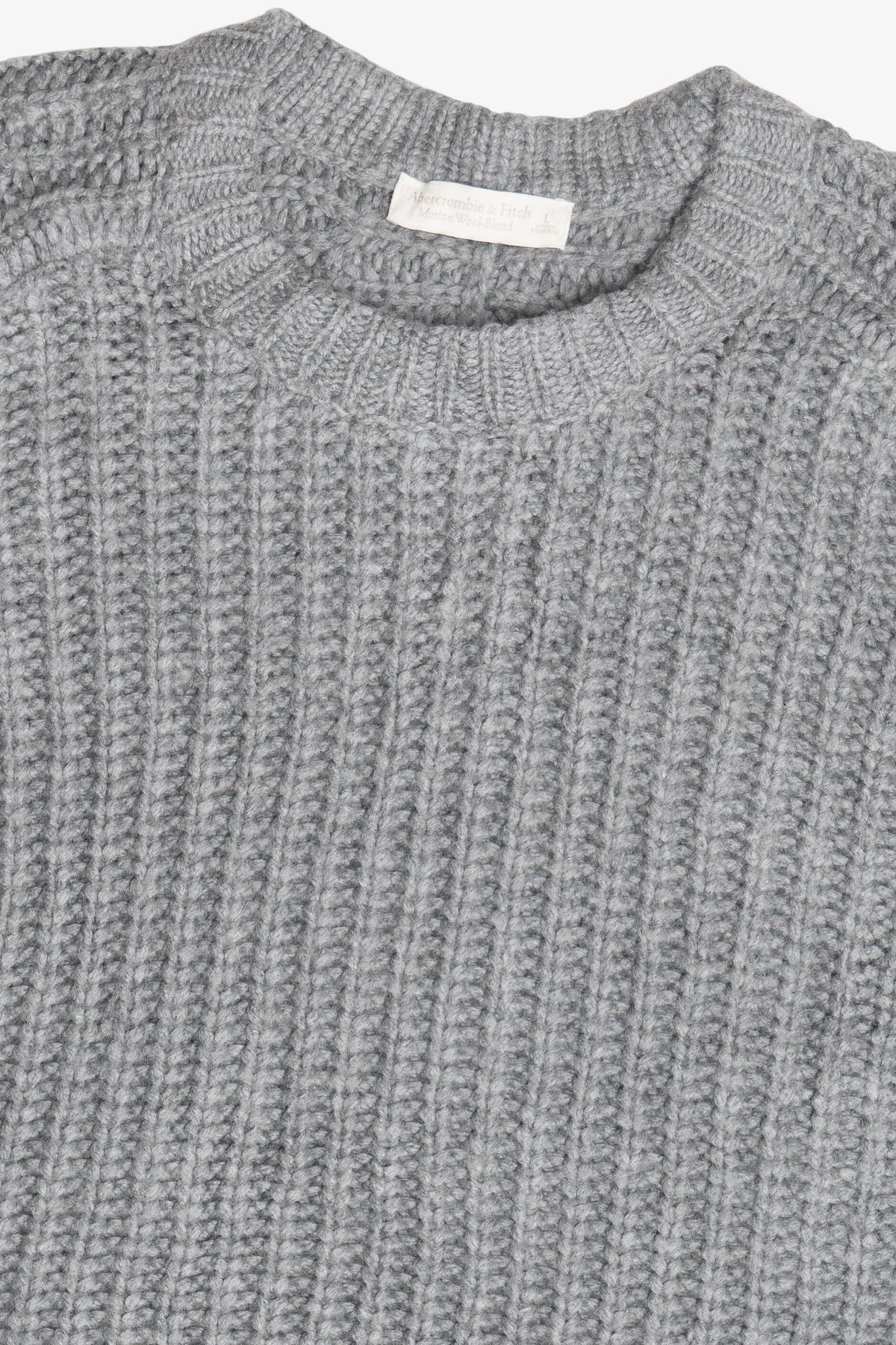 Abercrombie & Fitch Merino Wool Blend Fisherman Sweater (2020s)