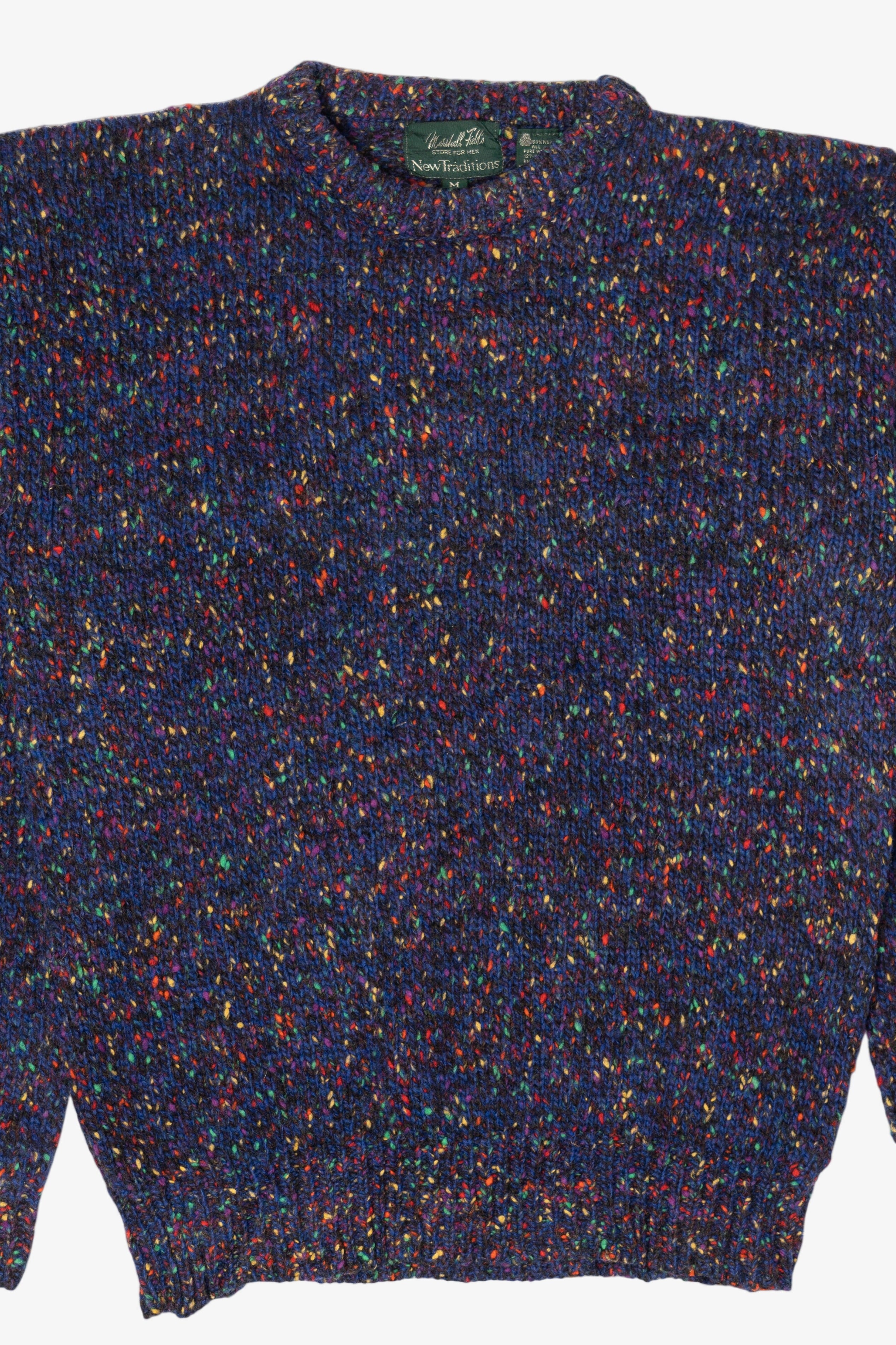 Vintage Marshall Field's Colorful Speckled Sweater (1980s)