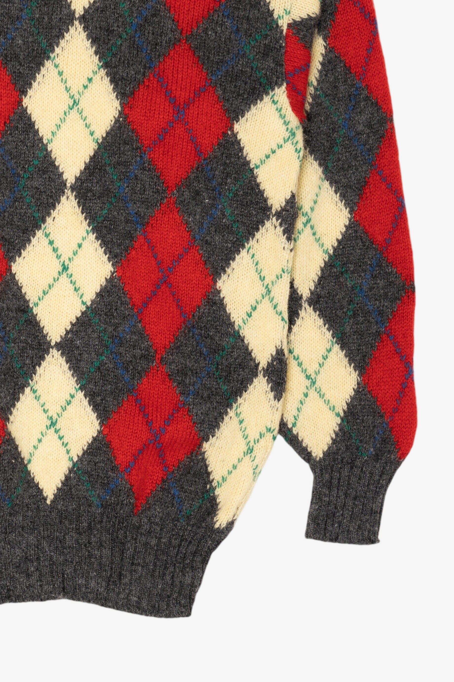 Vintage Bullock & Jones Argyle Sweater (1980s)