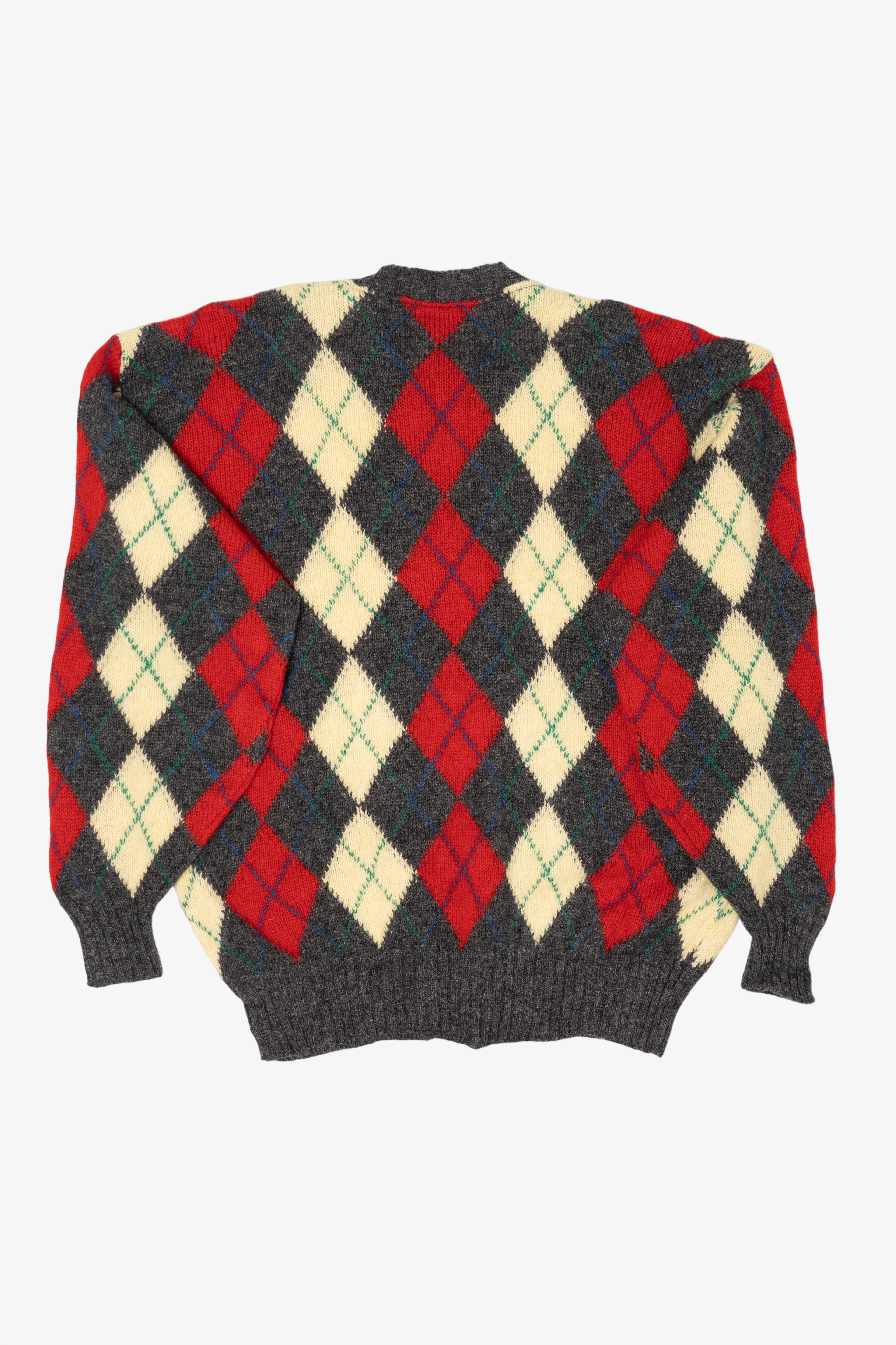 Vintage Bullock & Jones Argyle Sweater (1980s)