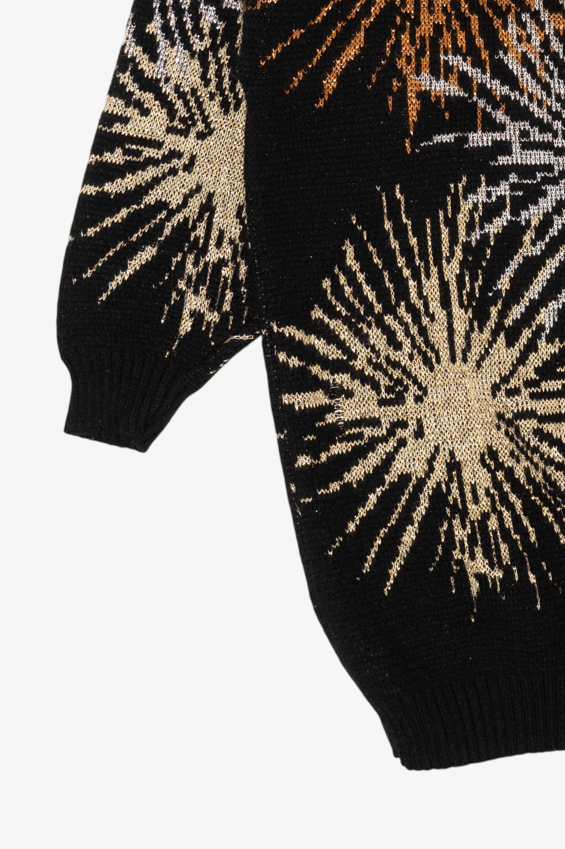 Vintage Black Dana Scott Sun Bursts Sweater (1980s)