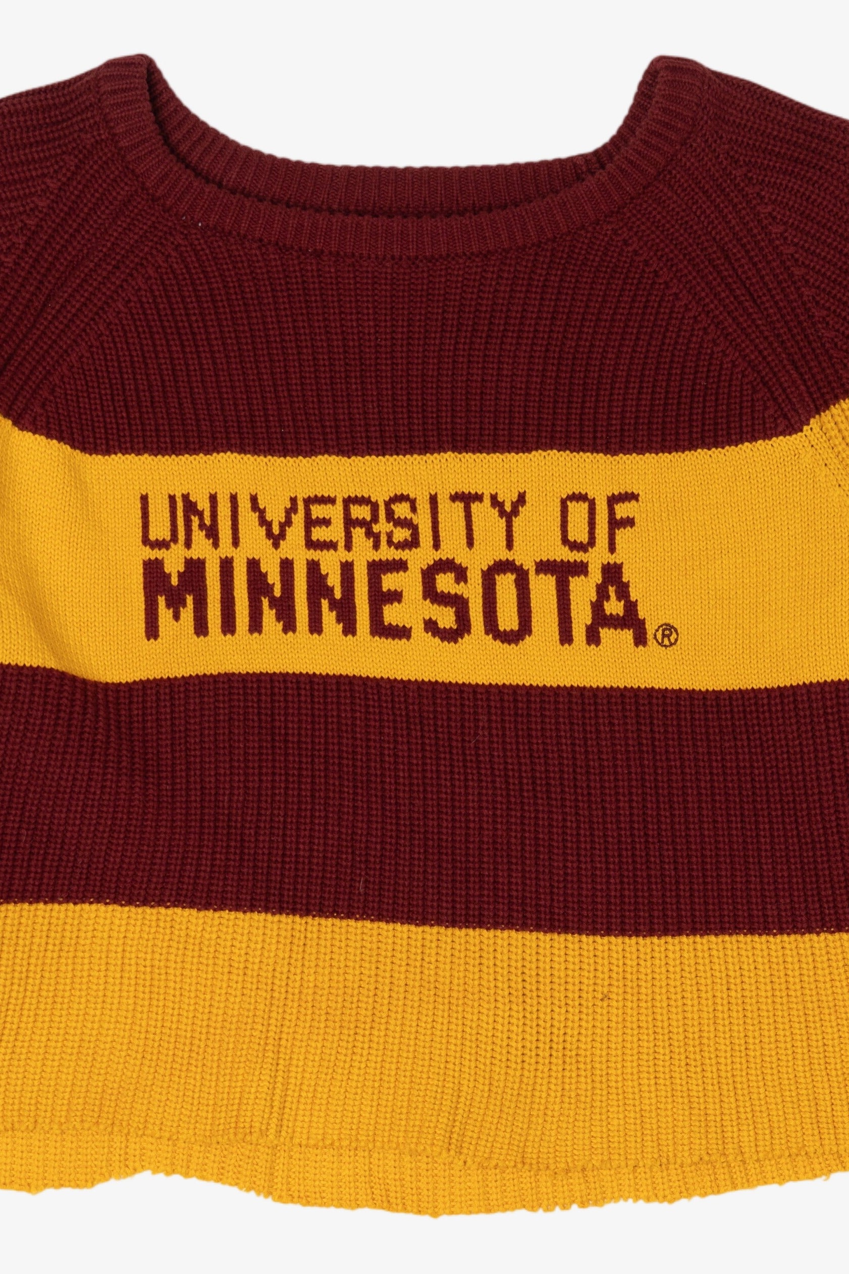 University Of Minnesota Striped Cutoff Sweater (2010s)