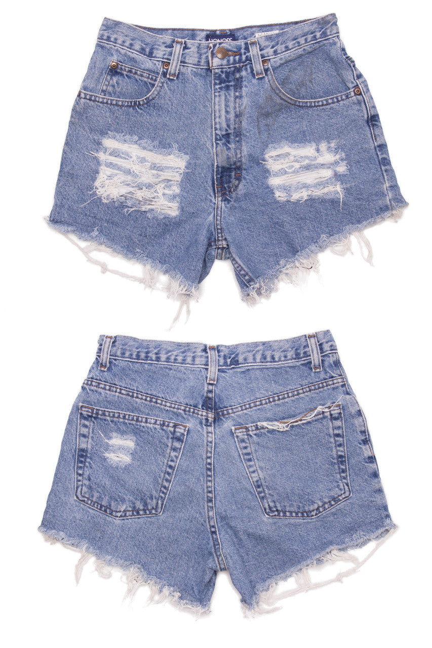 Cut Off Denim Shorts 62