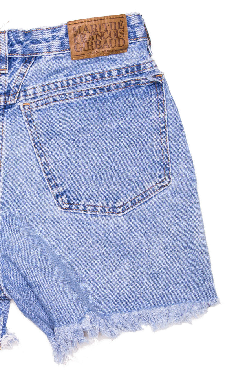 Cut Off Denim Shorts 38