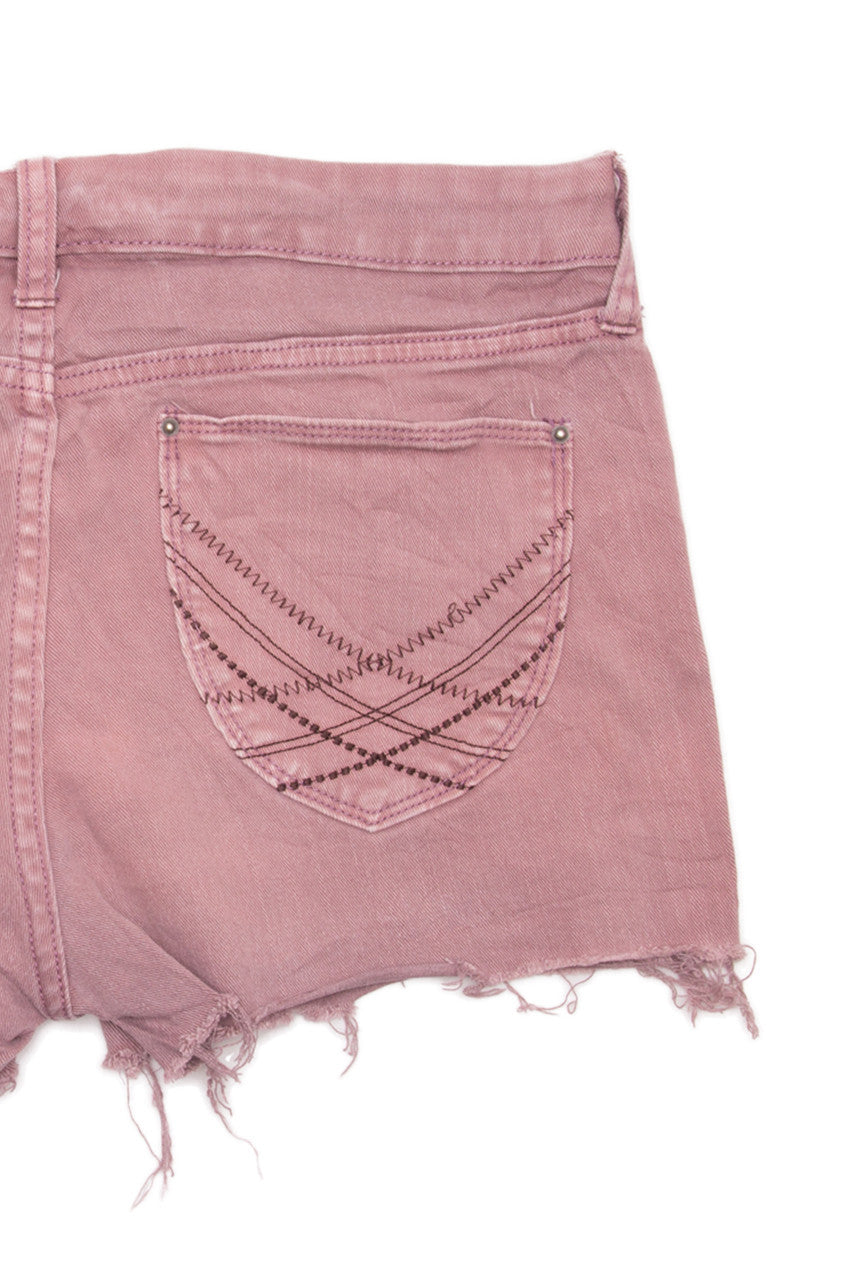 Cut Off Denim Shorts 68