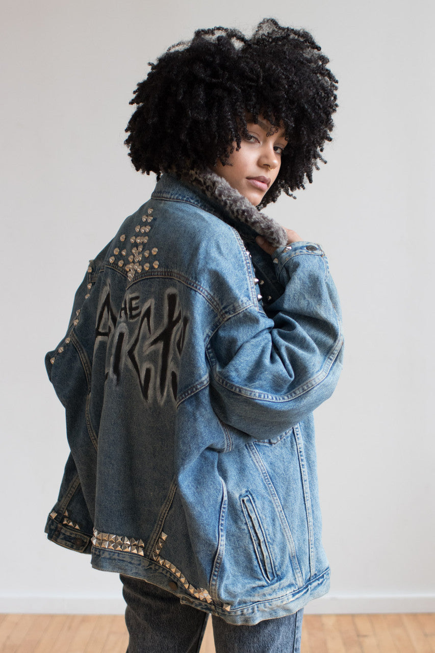 USA製 80s ROCKMOUNT Western Denim Jacket 青 L ロックマウント