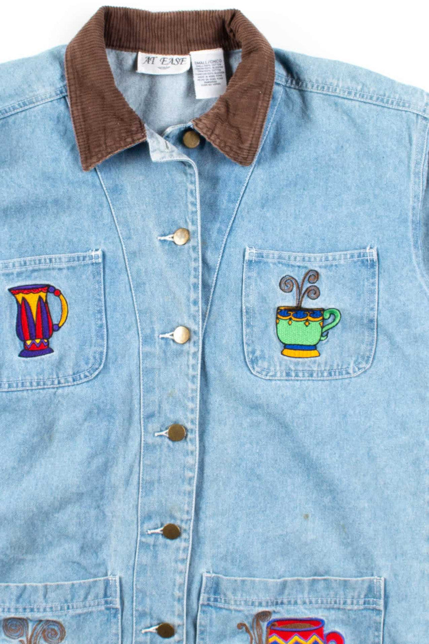 Coffee Mugs Denim Jacket 1151
