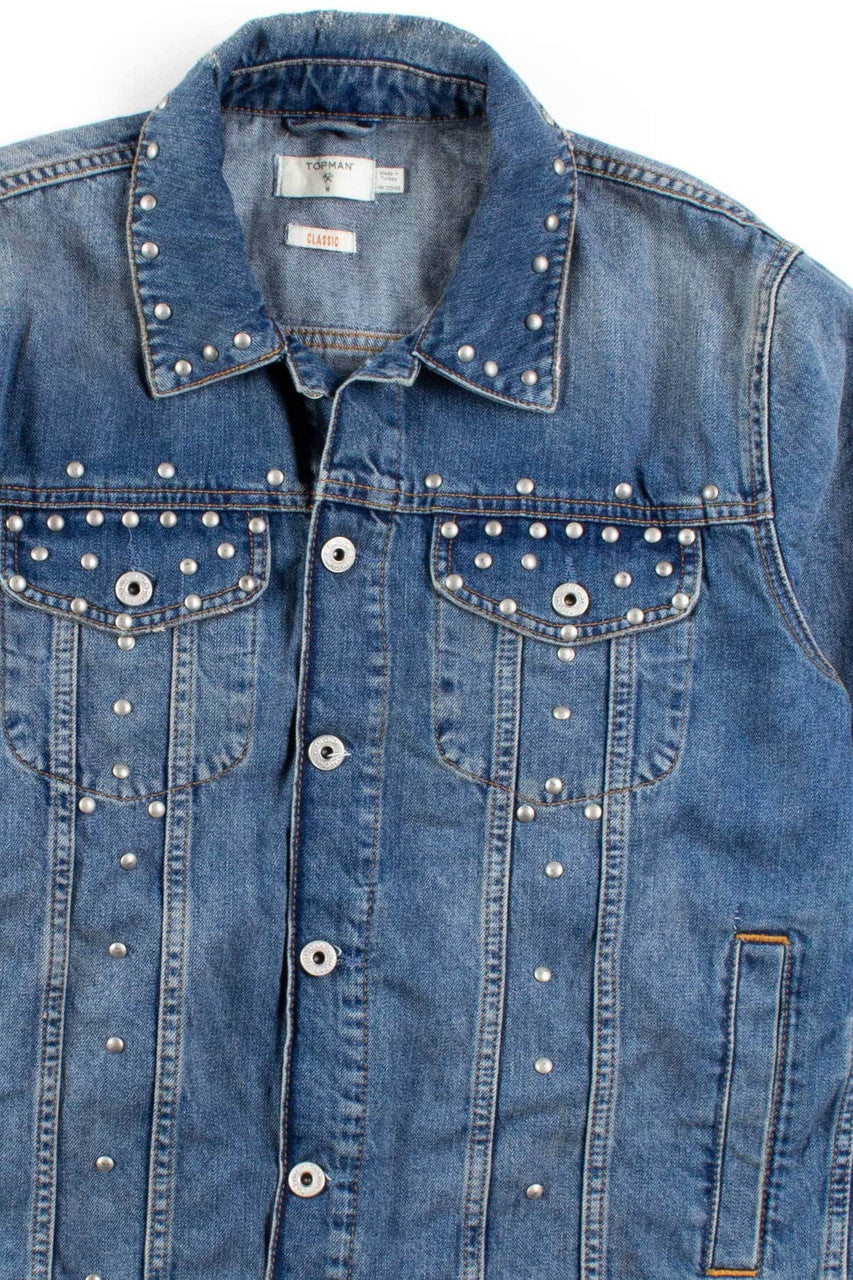 Vintage Studded Denim Jacket 1202