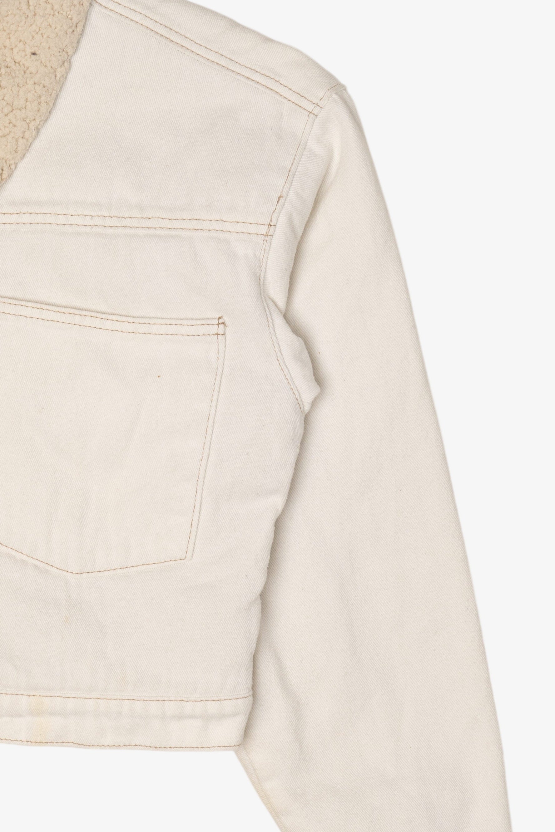 Vintage Y2k Stoosh White Denim Jacket (2000s)