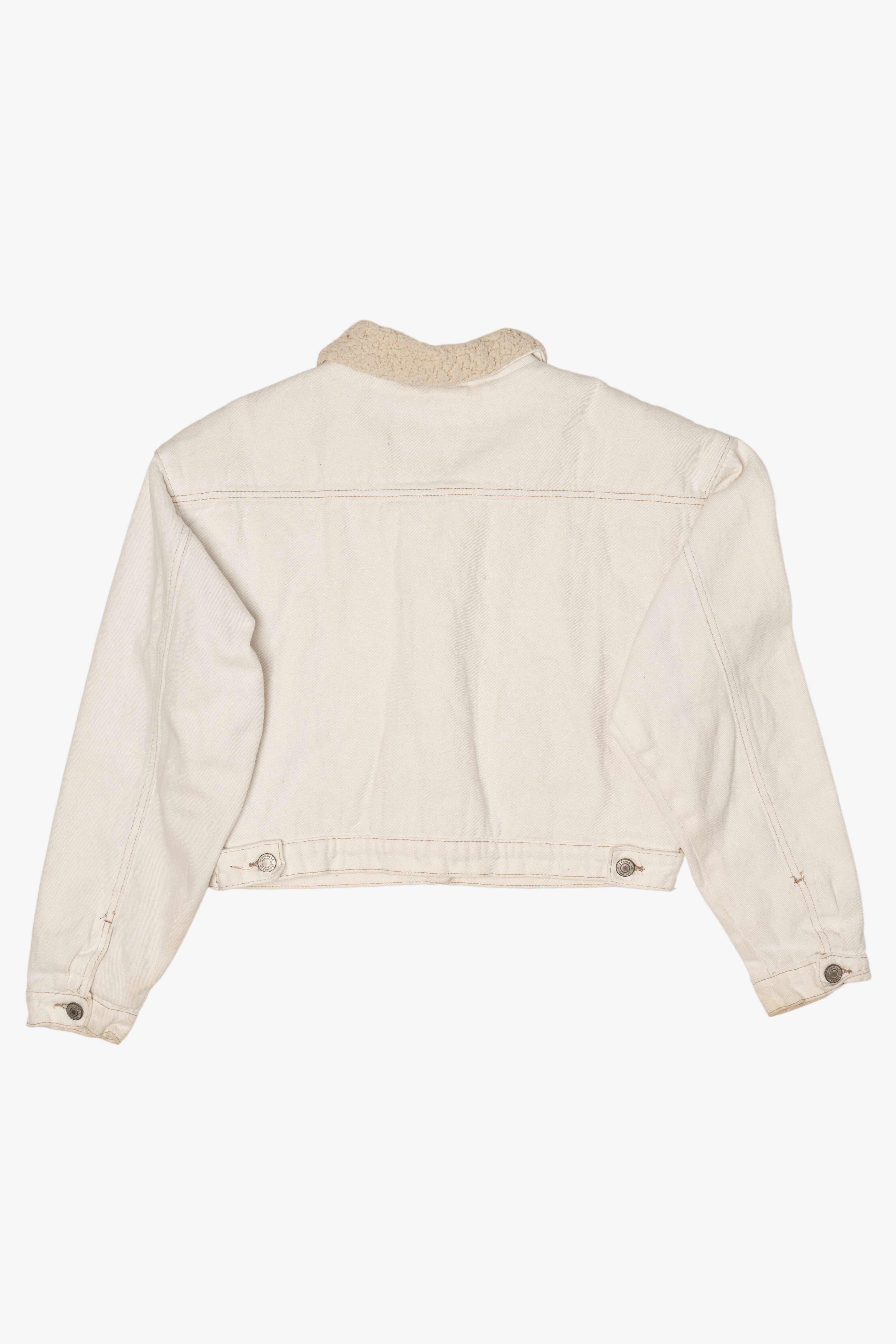 Vintage Y2k Stoosh White Denim Jacket (2000s)