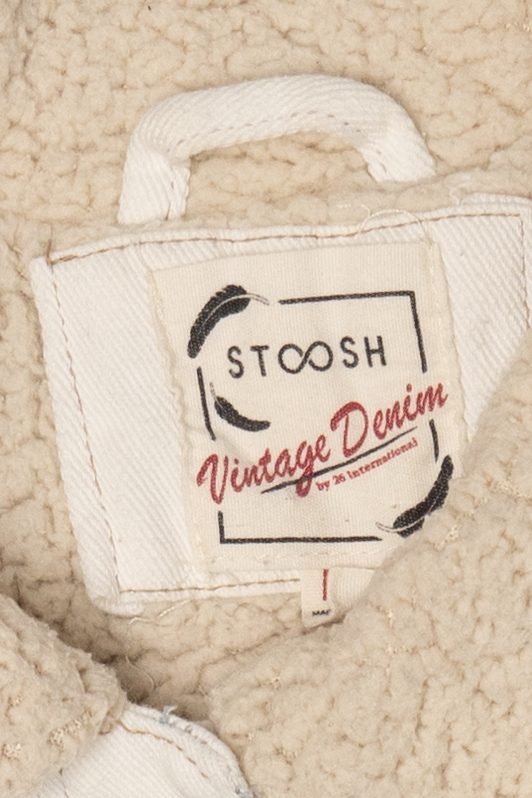 Vintage Y2k Stoosh White Denim Jacket (2000s)