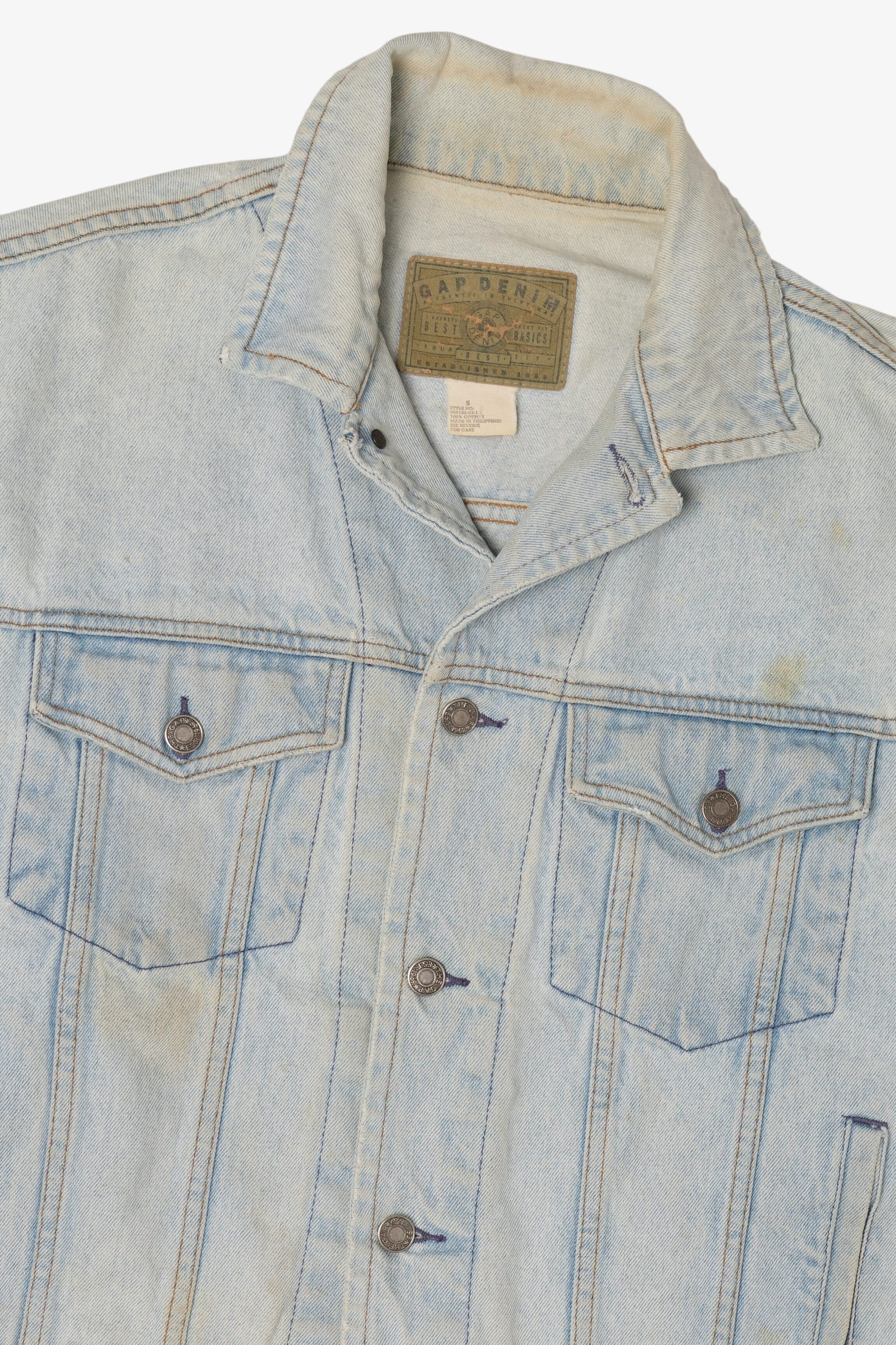 Vintage Distressed Gap Denim Jacket (1990s)