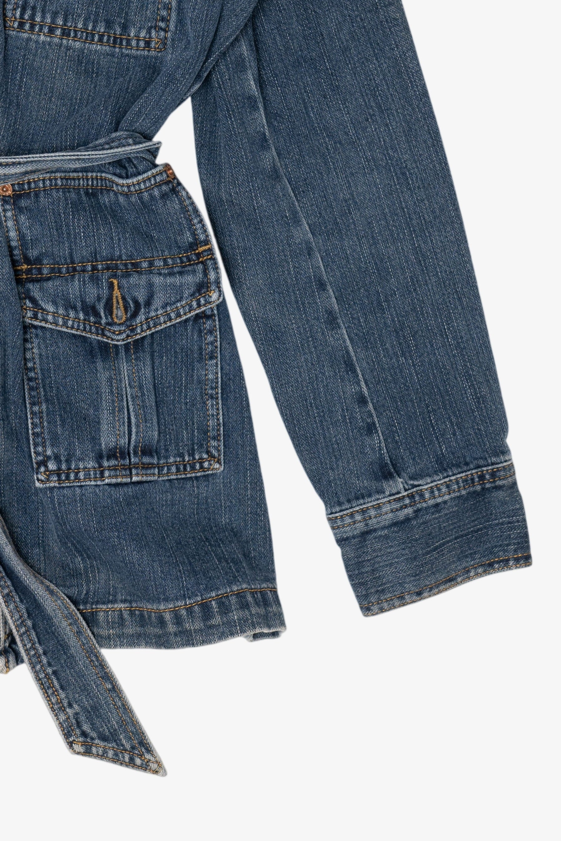 Vintage Levi's Full Zip With Belt Denim Jacket (1990s)