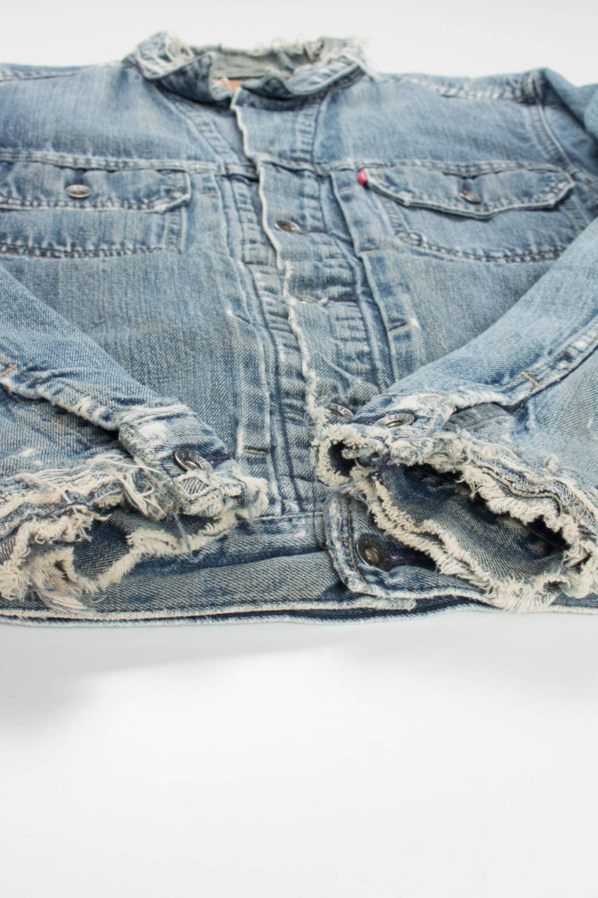 Destroyed Levi's Lined Denim Jacket 1374