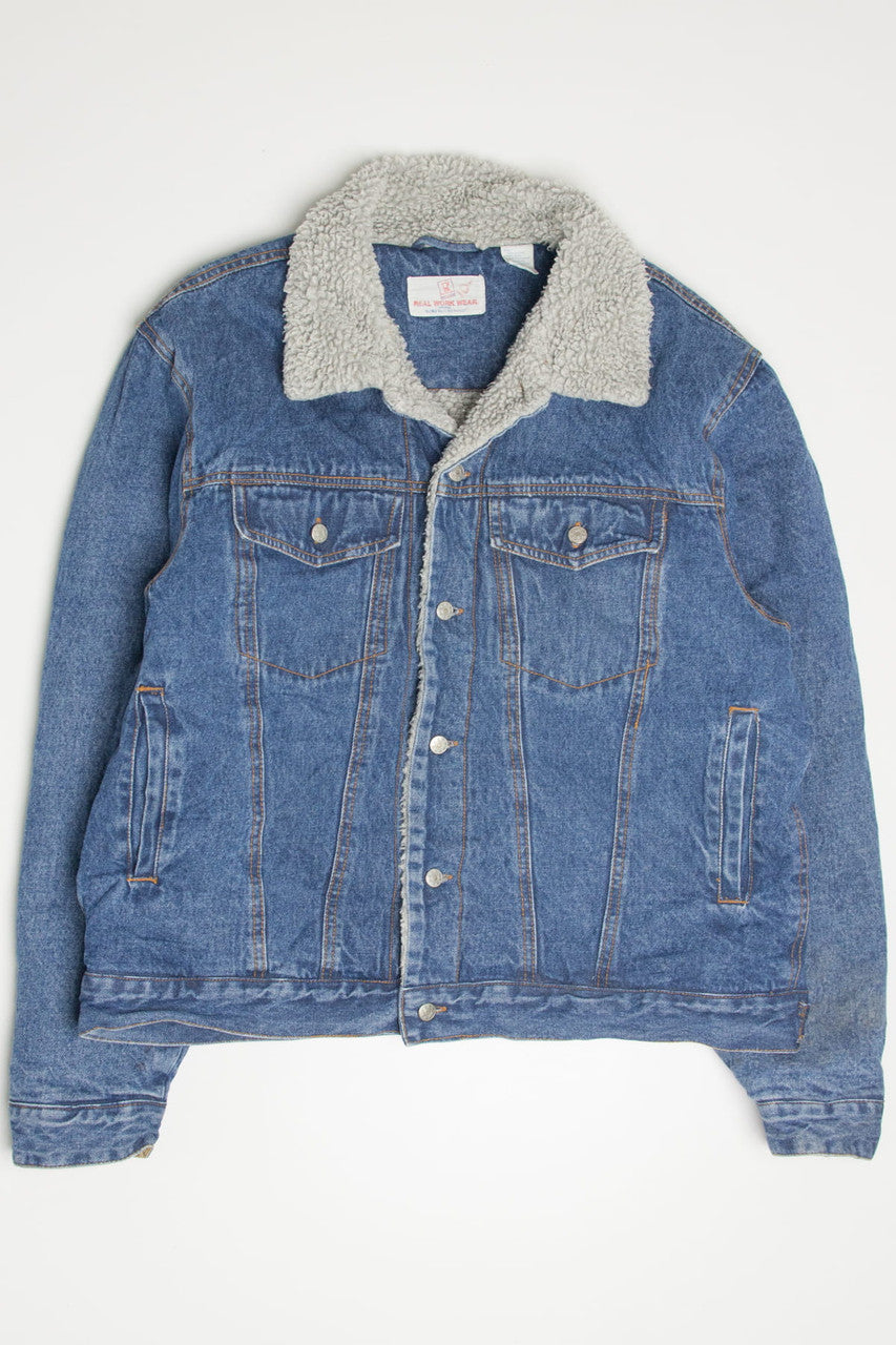 Vintage Sherpa Lined Denim Jacket 1