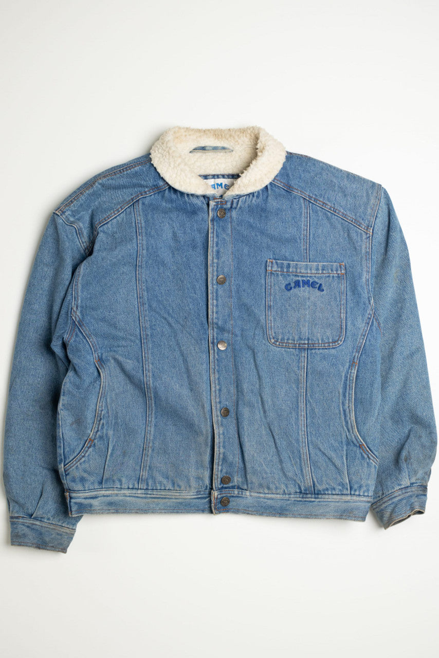 Vintage Red Camel Denim Jacket