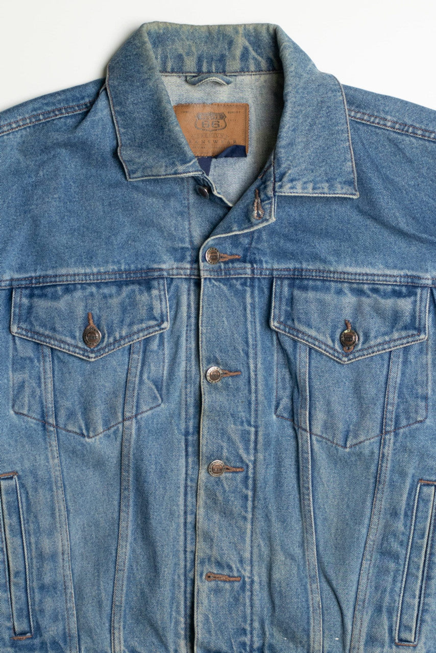 Vintage Route 66 Denim Jacket