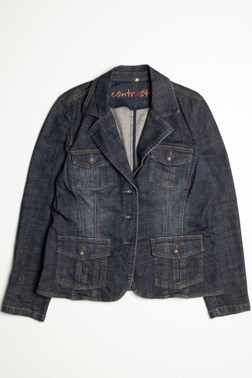 Contrast Denim Jacket 1