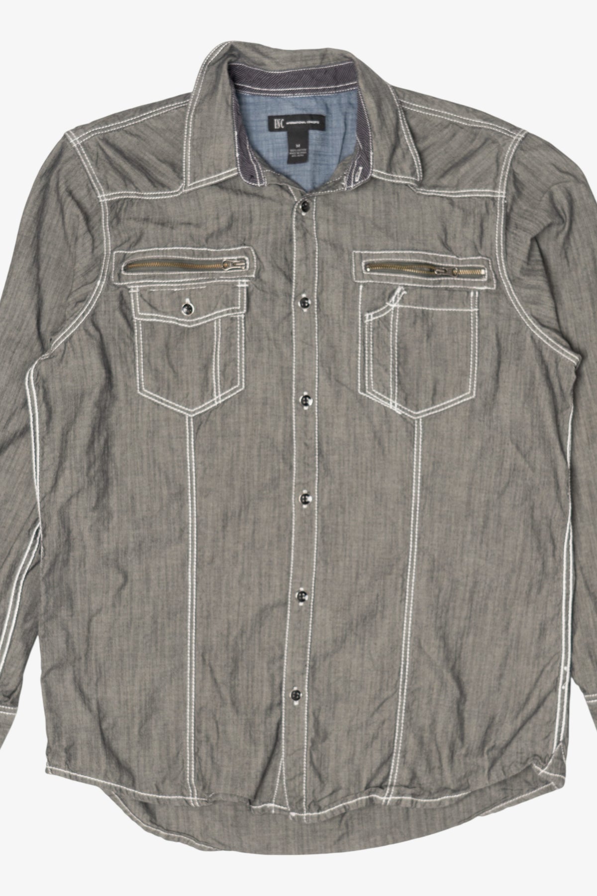 Vintage Gray International Concepts Denim Jacket (2000s)