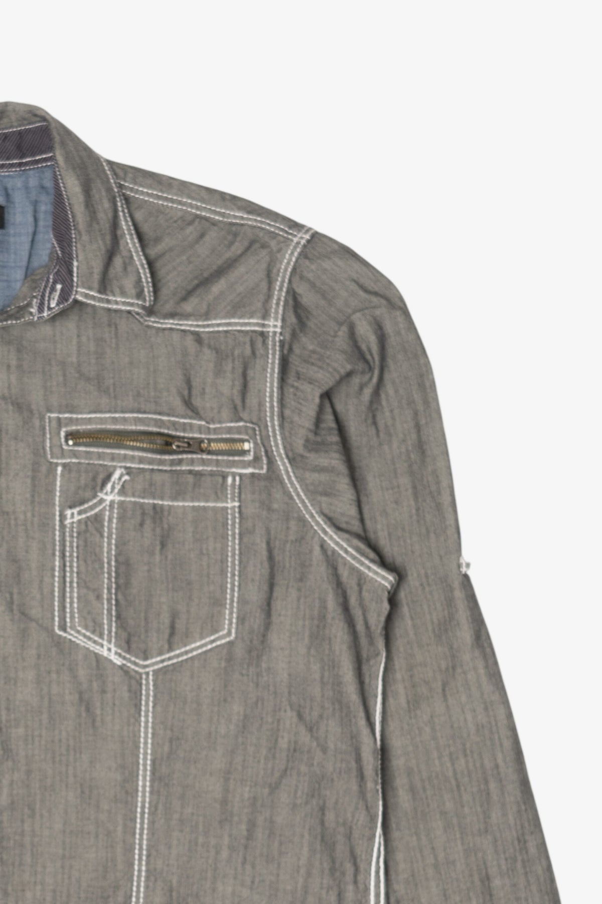 Vintage Gray International Concepts Denim Jacket (2000s)