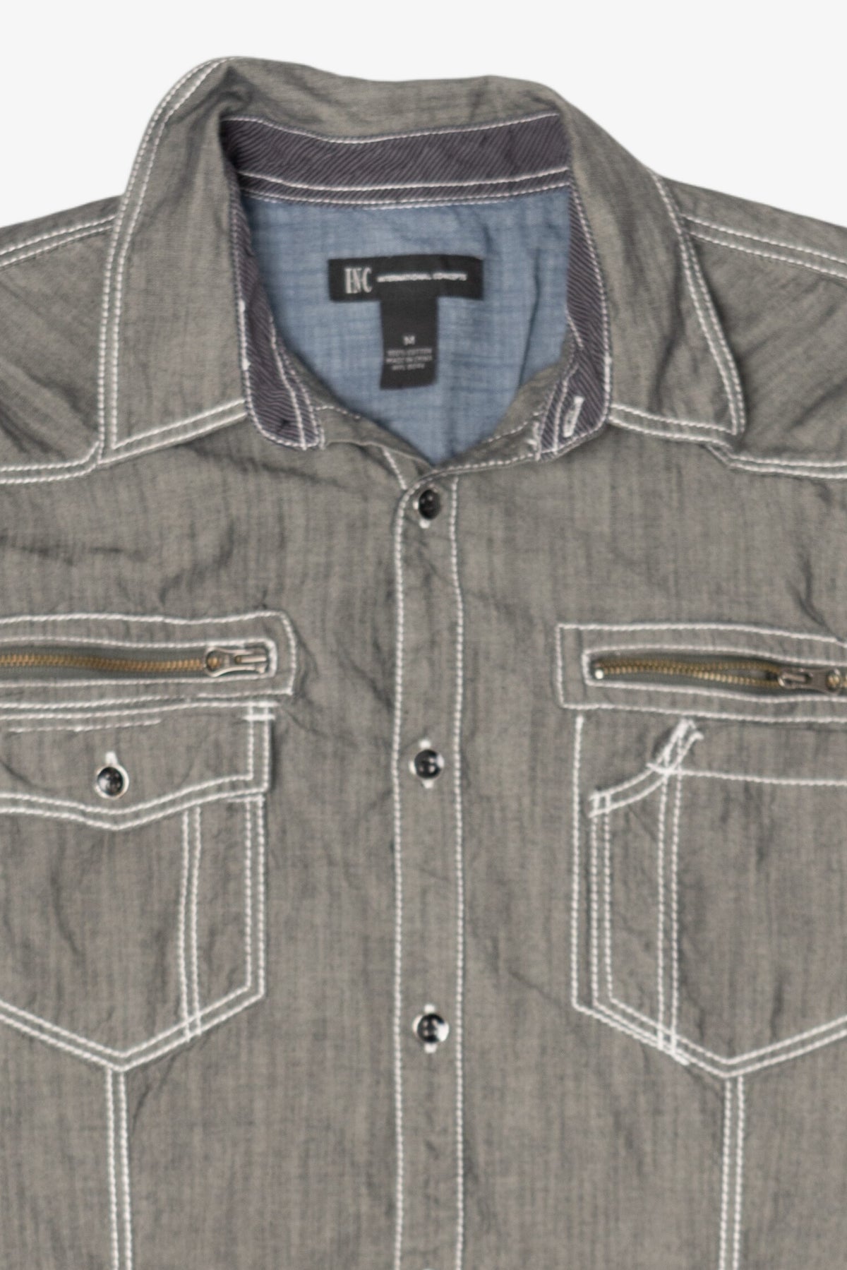 Vintage Gray International Concepts Denim Jacket (2000s)
