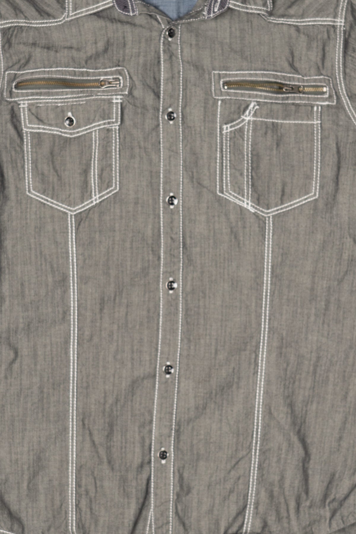 Vintage Gray International Concepts Denim Jacket (2000s)