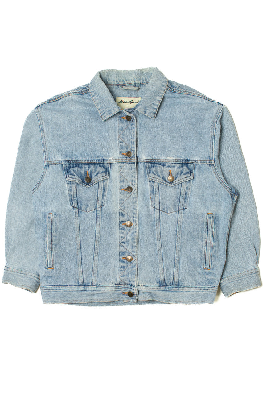 Distressed Eddie Bauer Denim Jacket