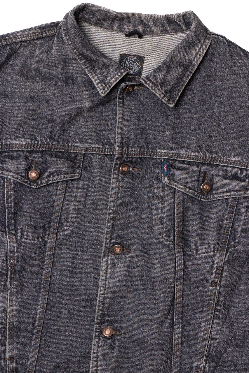 Vintage Lee Cooper Faded Black Denim Jacket