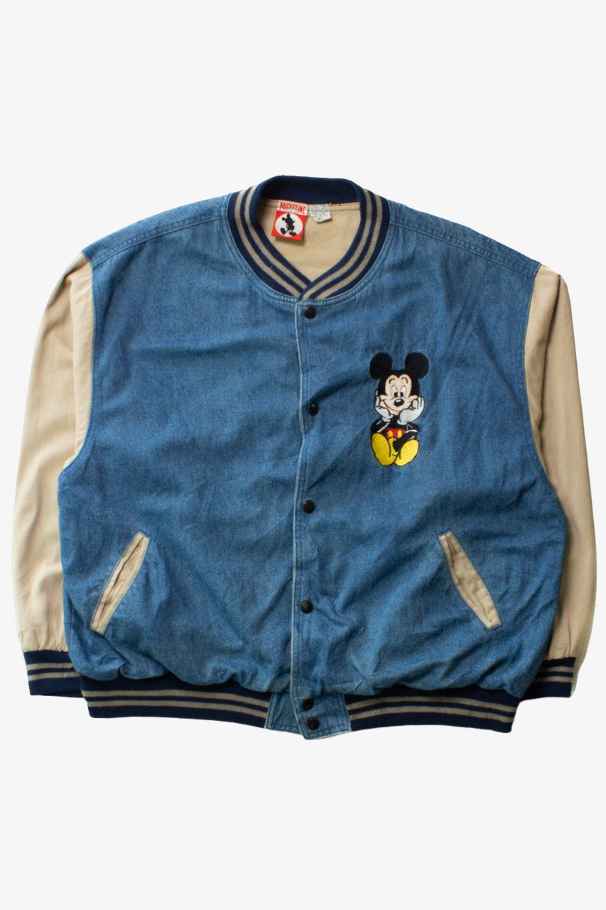 Vintage Mickey Inc. Khaki Sleeve Denim Jacket (1990s)