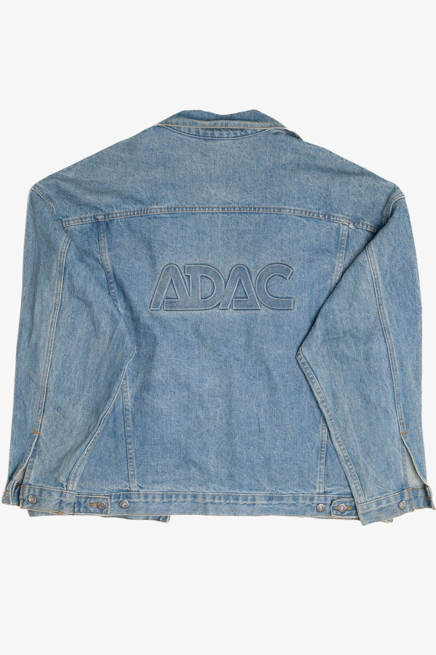 Vintage "ADAC" Embossed Logo Denim Jacket