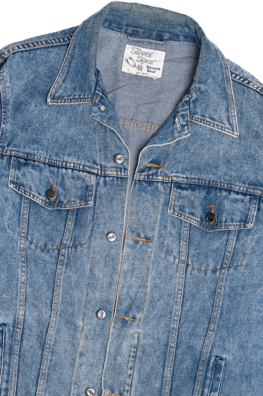 Vintage Silver Spur Western Wear Denim Jacket 1562