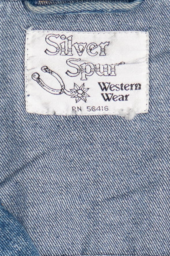 Vintage Silver Spur Western Wear Denim Jacket 1562