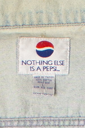 Vintage Light Wash Pepsi Denim Jacket (1990s)