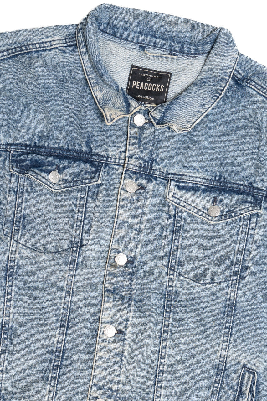 Upcycled Harley Davidson Back Patch Denim Vest 1595