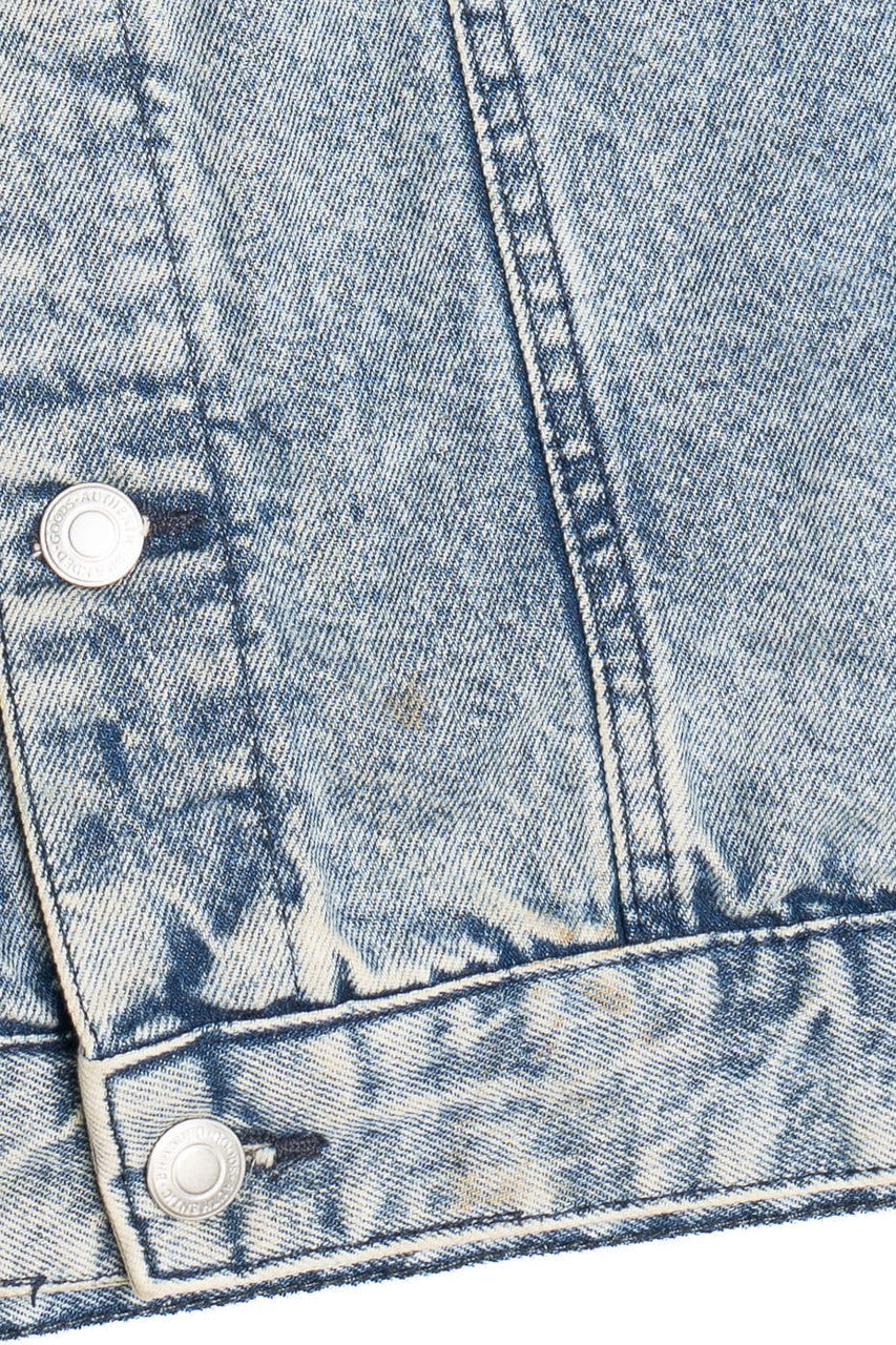 Upcycled Harley Davidson Back Patch Denim Vest 1595
