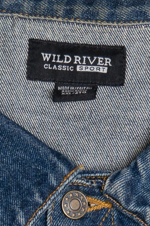 Upcycled Harley Davidson "50th Anniversary" Amarillo, Texas Back Patch Denim Jacket