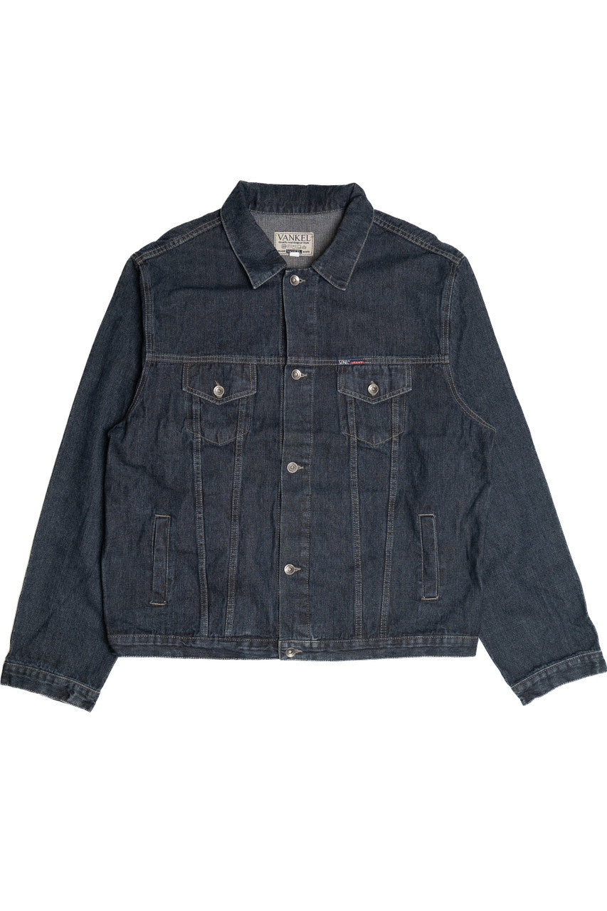 Upcycled Harley Davidson "ABC" Michigan Back Patch Denim Jacket